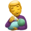 Man Feeding Baby emoji, Apple design