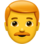 Man Red Hair emoji PNG