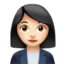 Woman Office Worker, Light skin tone