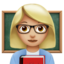 Woman Teacher, Medium-light skin tone