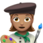 Woman Artist, Medium skin tone