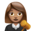 Woman Judge, Medium skin tone