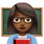 Woman Teacher, Medium-dark skin tone