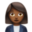 Woman Office Worker, Medium-dark skin tone