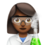 Woman Scientist, Medium-dark skin tone