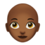 Woman Bald, Medium-dark skin tone