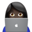 Woman Technologist, Dark skin tone