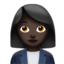 Woman Office Worker, Dark skin tone