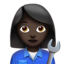 Woman Mechanic, Dark skin tone