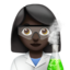 Woman Scientist, Dark skin tone