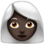 Woman White Hair, Dark skin tone