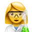 Woman Scientist emoji, Apple design