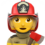 Download Woman Firefighter emoji, Apple style