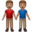 Men Holding Hands, Medium skin tone