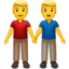 Download Men Holding Hands emoji, Apple style