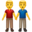 Men Holding Hands emoji, Apple design