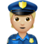 Police Officer, Medium-light skin tone