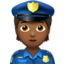 Police Officer, Medium-dark skin tone