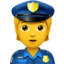 Police Officer emoji, Apple design