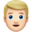 Man Blond Hair, Light skin tone