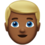 Man Blond Hair, Medium-dark skin tone