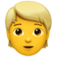 Person: Blond Hair emoji PNG