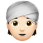 Person Wearing Turban, Light skin tone