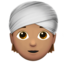 Person Wearing Turban, Medium skin tone