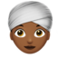 Woman Wearing Turban, Medium-dark skin tone