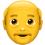 Download Old Man emoji, Apple style