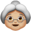 Old Woman, Medium-light skin tone