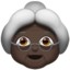 Old Woman, Dark skin tone