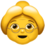 Download Old Woman emoji, Apple style