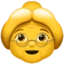 Old Woman emoji on iPhone