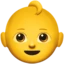 Baby emoji on iPhone