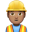 Man Construction Worker, Medium skin tone