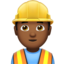 Man Construction Worker, Medium-dark skin tone