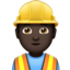 Man Construction Worker, Dark skin tone
