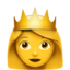 Princess emoji, Apple design