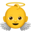 Baby Angel emoji, Apple design