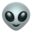 Alien emoji, Apple design