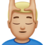 Man Getting Massage, Medium-light skin tone