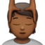 Person Getting Massage, Medium-dark skin tone