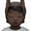 Person Getting Massage, Dark skin tone