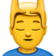 Download Man Getting Massage emoji, Apple style