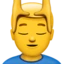 Man Getting Massage emoji, Apple design