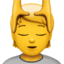 Person Getting Massage emoji, Apple design