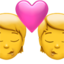 Download Kiss emoji, Apple style