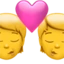 Kiss emoji, Apple design