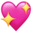 Sparkling Heart emoji, Apple design